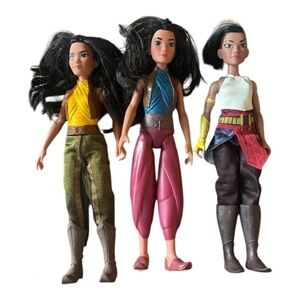 Disney Raya And The Last Dragon Doll Namarri Lot Of 3 Fashion Dolls